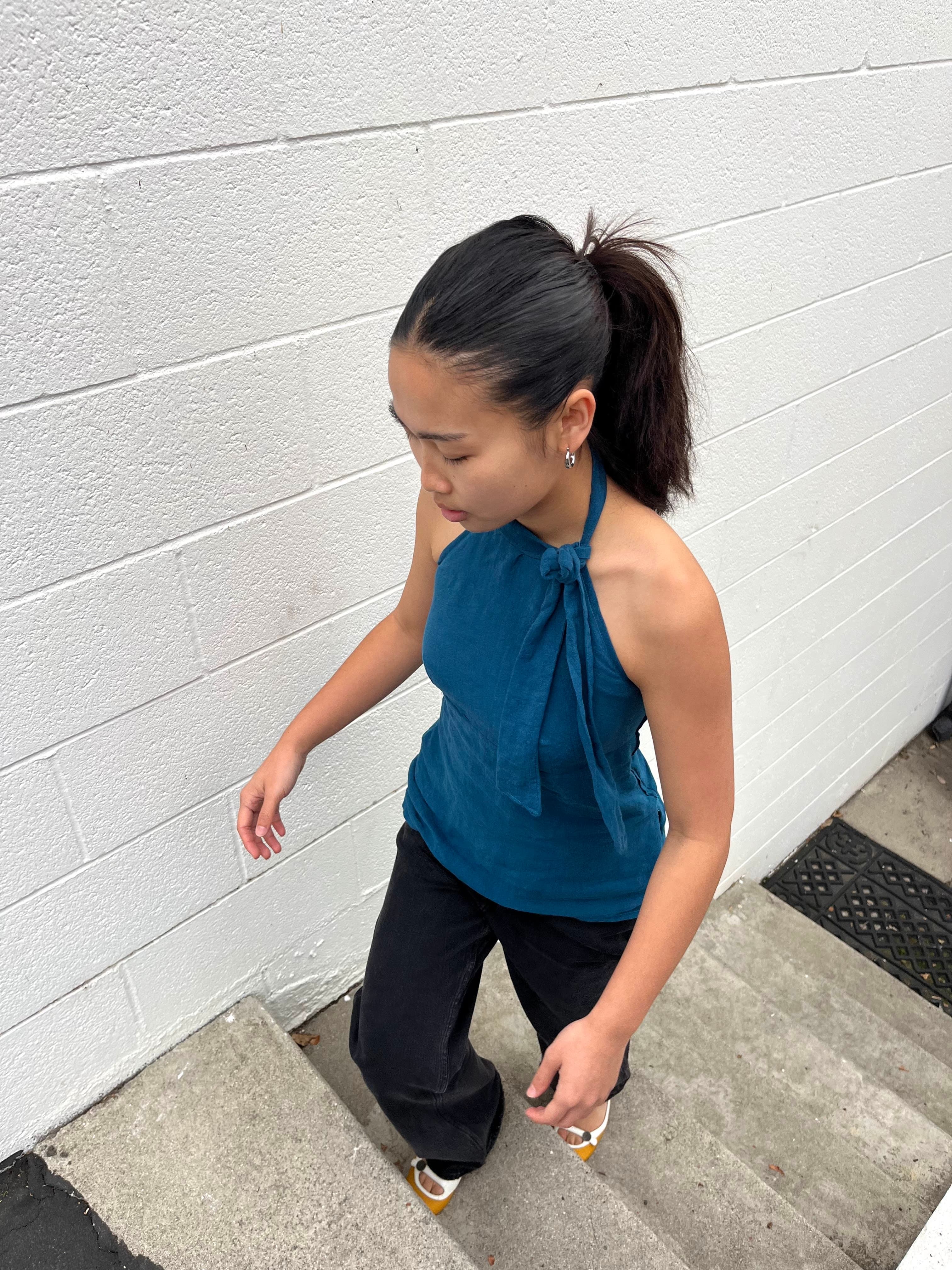Tie-Neck Halter Top